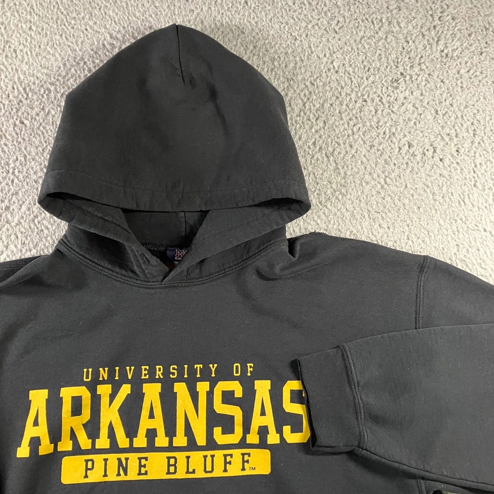 MV Sport University of Arkansas Pine Bluff Hoodie Mens L Black College Graphic